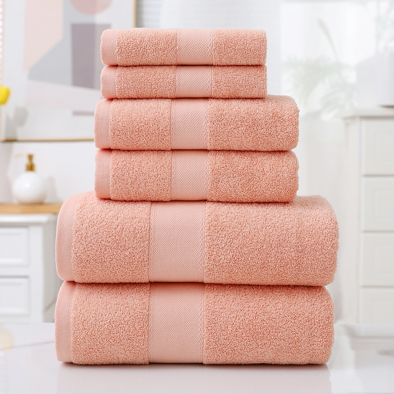 6-Piece Cotton Bath Towel Set – Soft & Absorbent