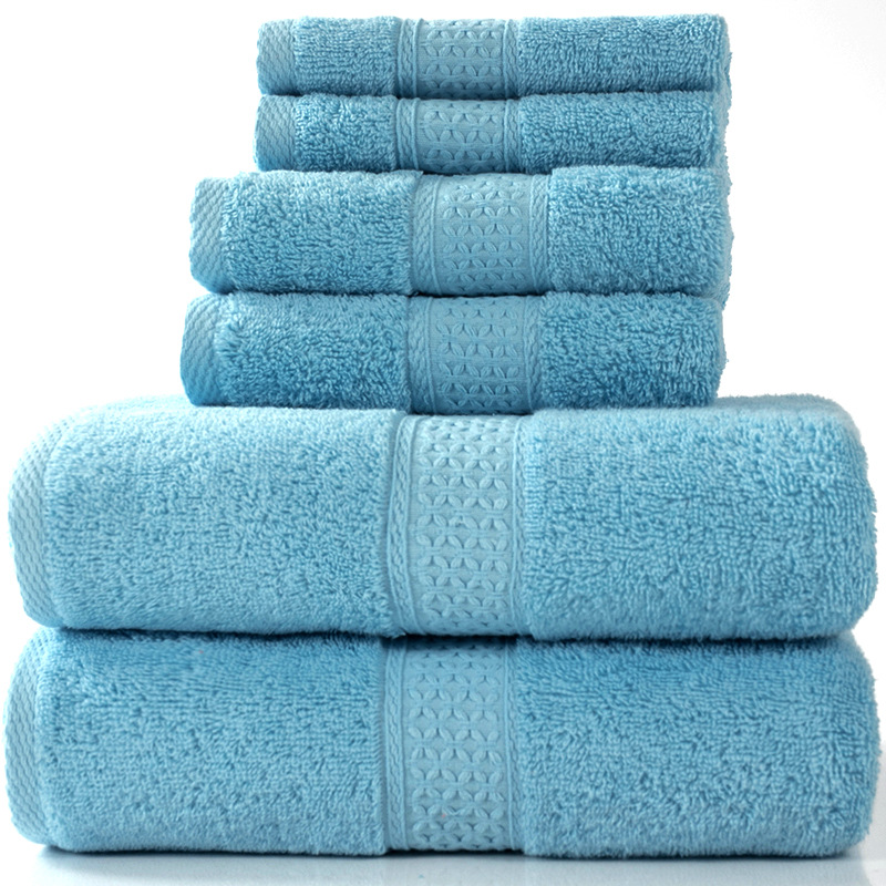 6-Piece Cotton Bath Towel Set – Soft & Absorbent