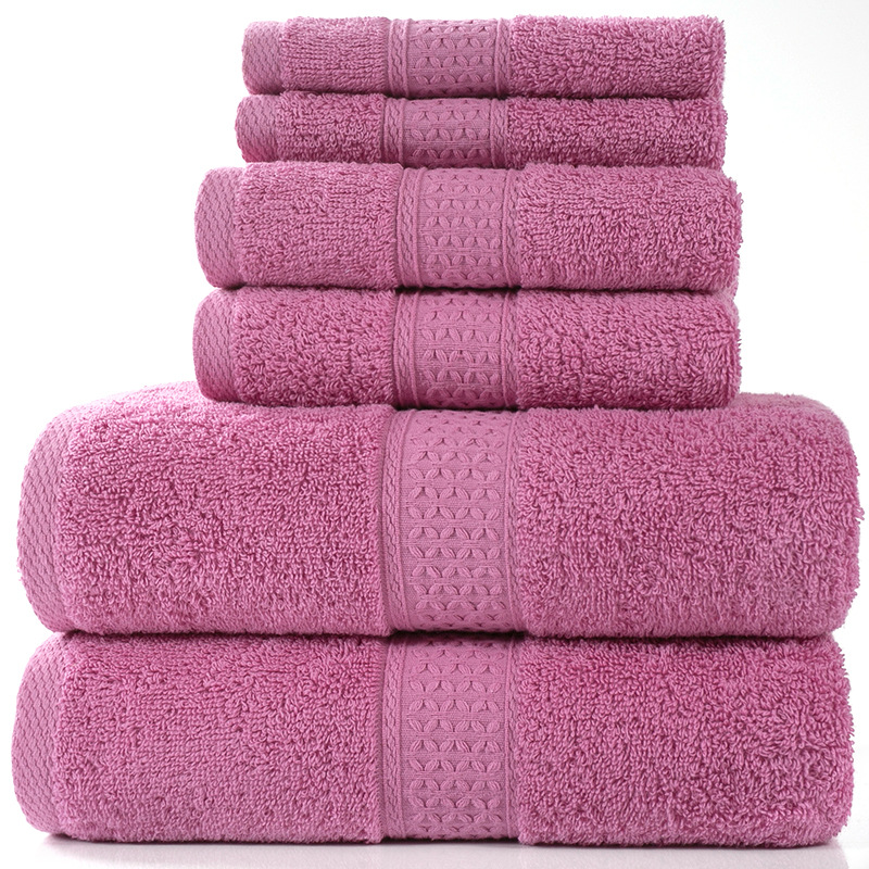 6-Piece Cotton Bath Towel Set – Soft & Absorbent