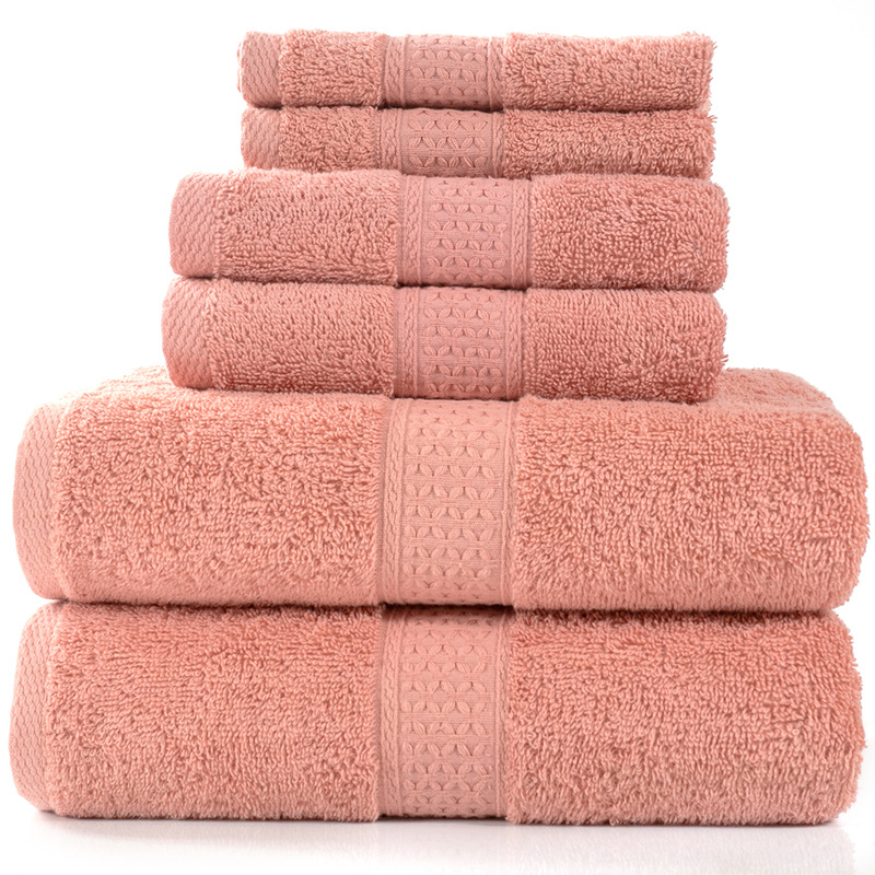 6-Piece Cotton Bath Towel Set – Soft & Absorbent