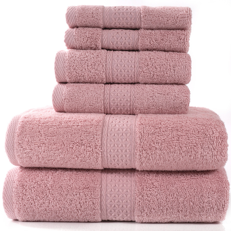 6-Piece Cotton Bath Towel Set – Soft & Absorbent