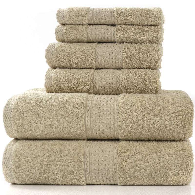 6-Piece Cotton Bath Towel Set – Soft & Absorbent