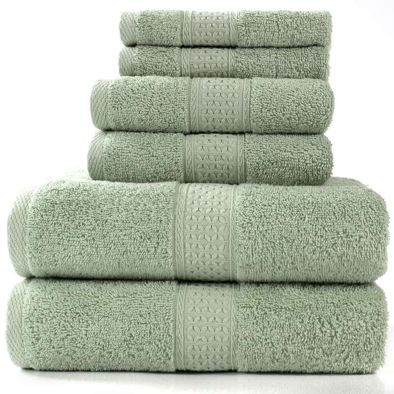 6-Piece Cotton Bath Towel Set – Soft & Absorbent