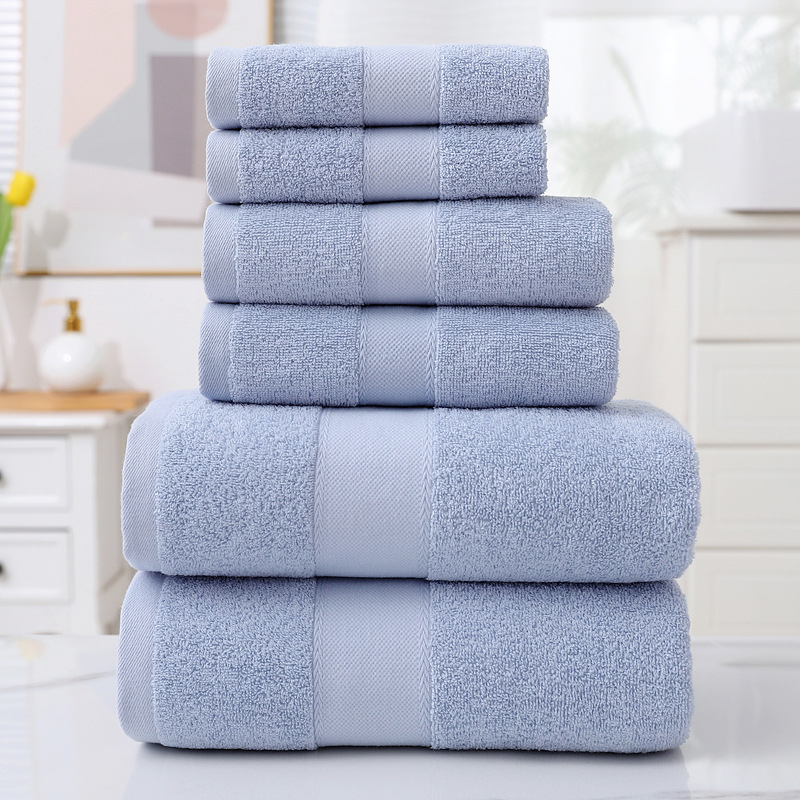6-Piece Cotton Bath Towel Set – Soft & Absorbent