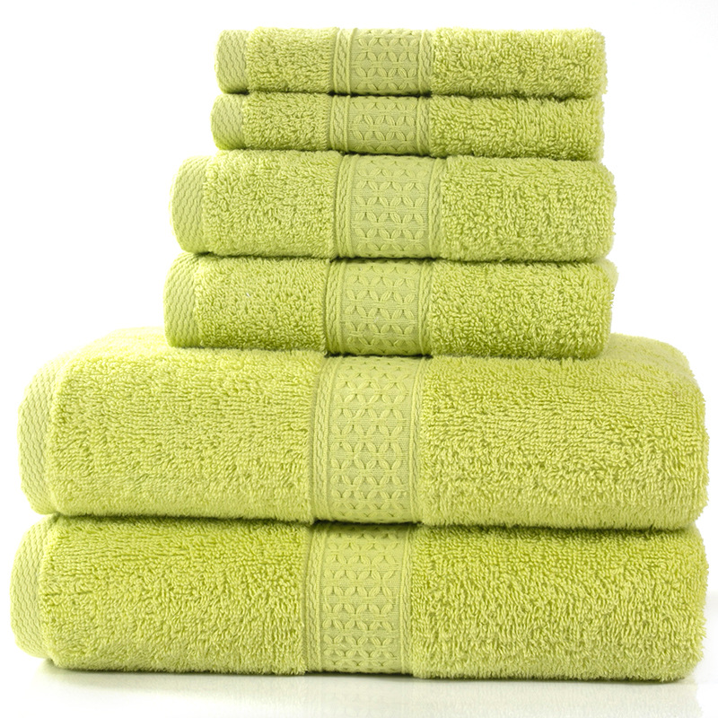 6-Piece Cotton Bath Towel Set – Soft & Absorbent