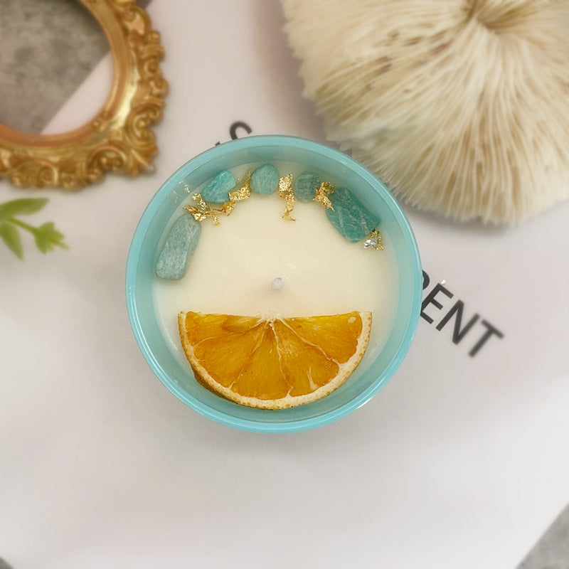 Crystal Flower Soy Wax Candle Gift Set – Elegant Home Decor