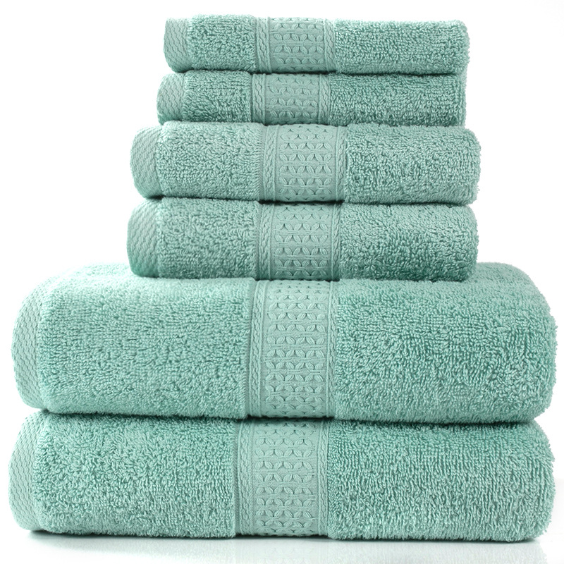 6-Piece Cotton Bath Towel Set – Soft & Absorbent