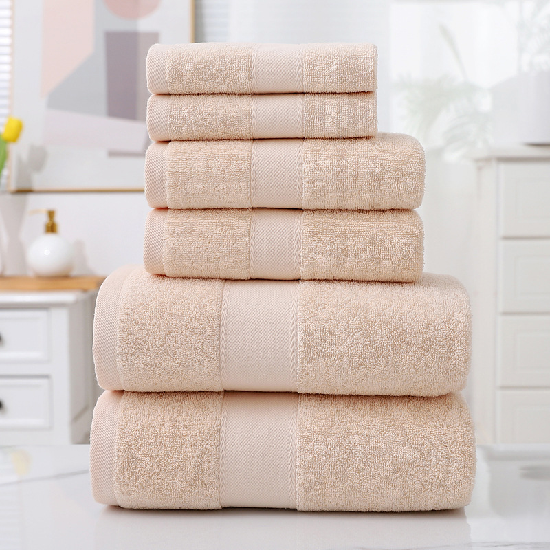 6-Piece Cotton Bath Towel Set – Soft & Absorbent