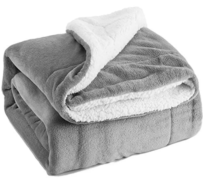 Sherpa Lamb Fleece Throw Blanket – Ultra Soft & Cozy