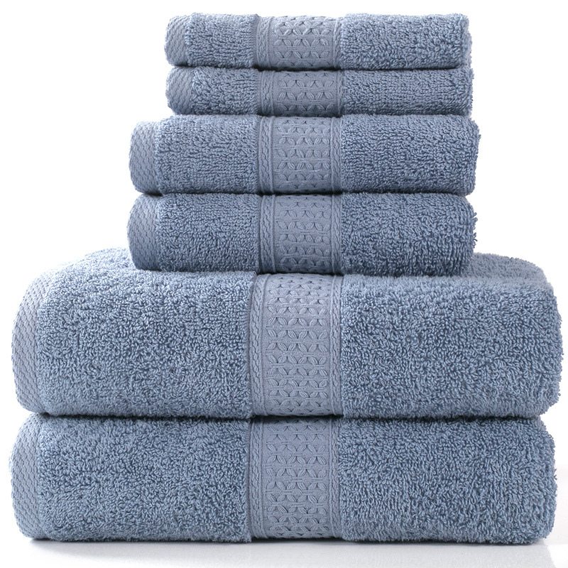 6-Piece Cotton Bath Towel Set – Soft & Absorbent