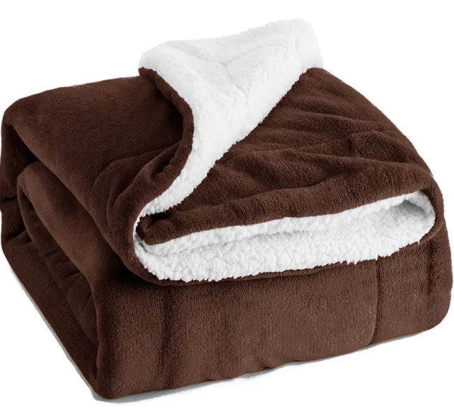 Sherpa Lamb Fleece Throw Blanket – Ultra Soft & Cozy