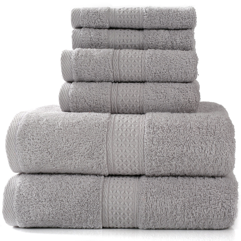 6-Piece Cotton Bath Towel Set – Soft & Absorbent