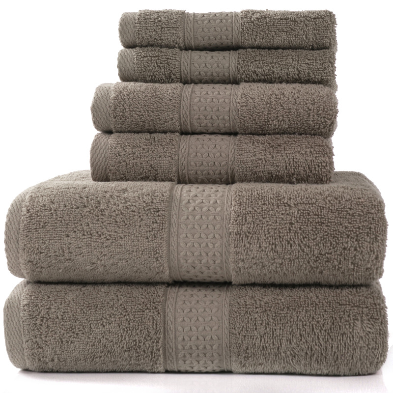 6-Piece Cotton Bath Towel Set – Soft & Absorbent
