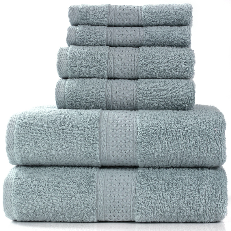 6-Piece Cotton Bath Towel Set – Soft & Absorbent