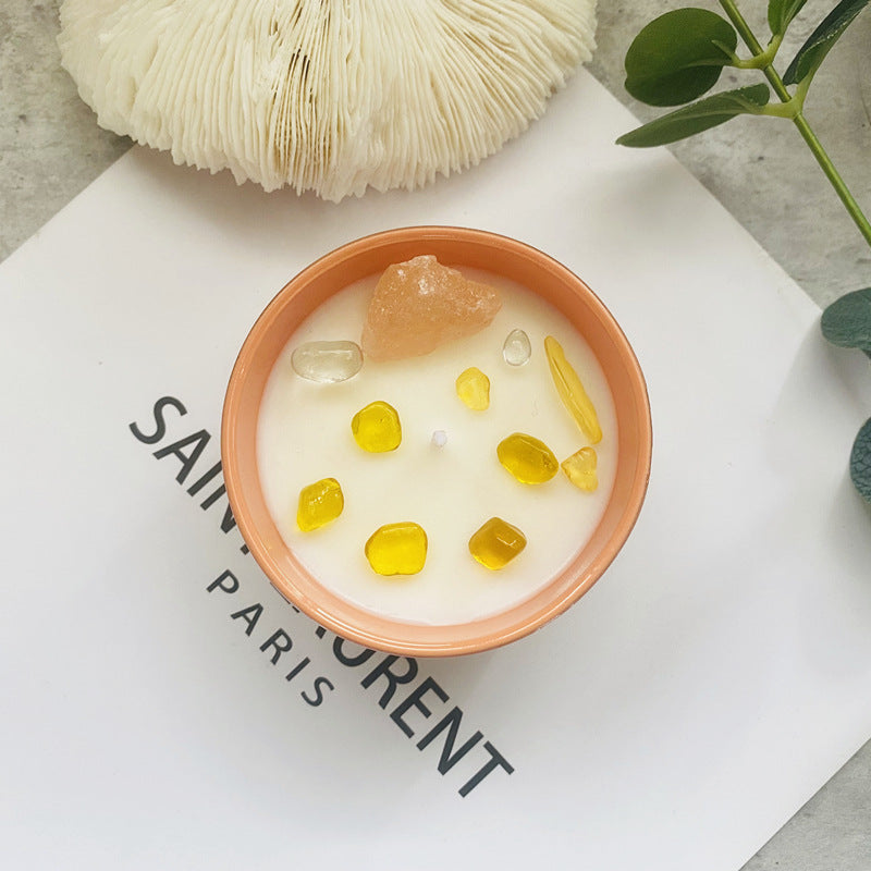 Crystal Flower Soy Wax Candle Gift Set – Elegant Home Decor