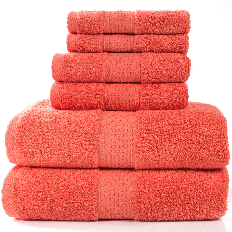 6-Piece Cotton Bath Towel Set – Soft & Absorbent